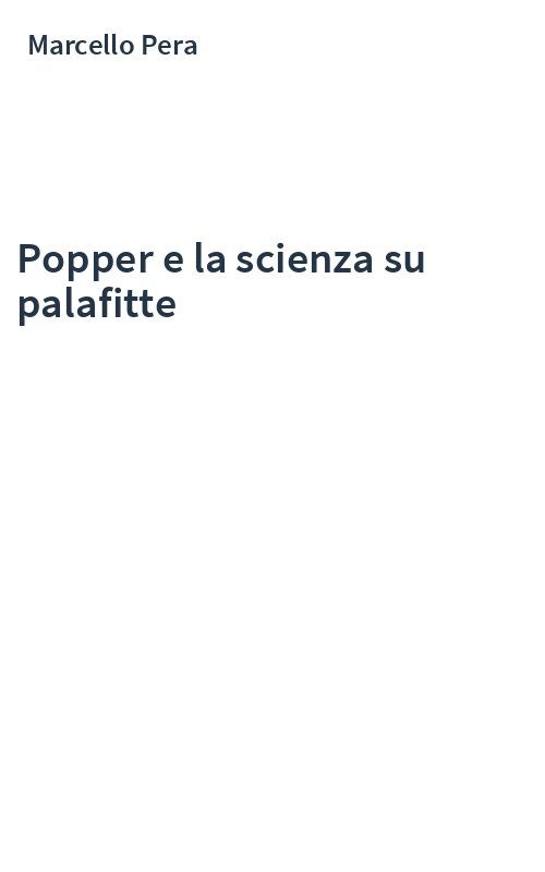 Popper e la scienza su palafitte