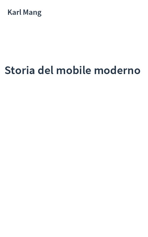 Storia del mobile moderno