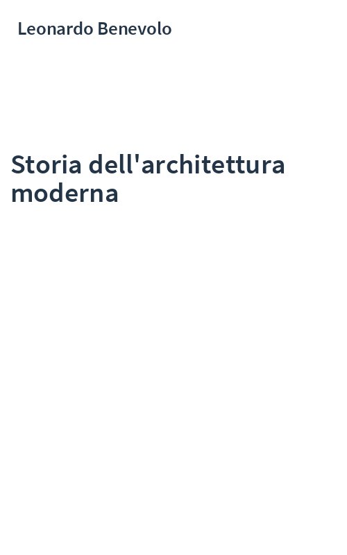 Storia dell'architettura moderna