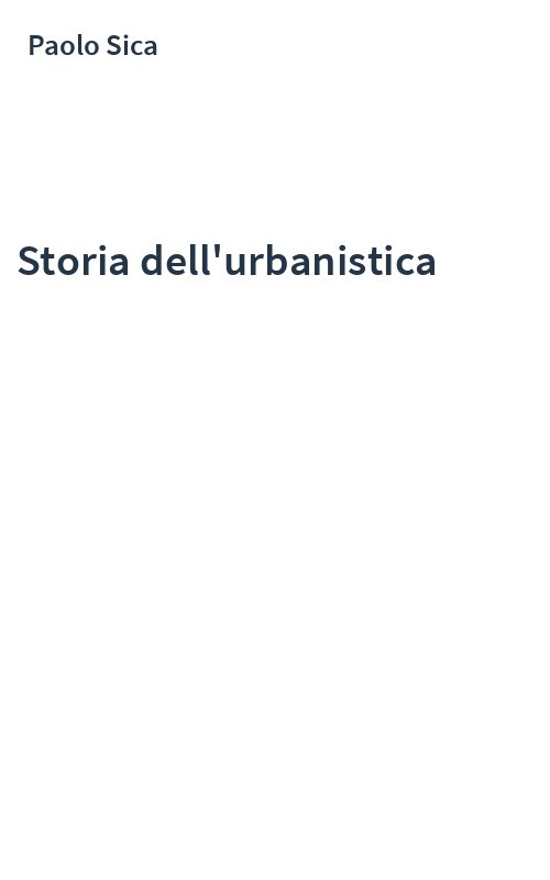 Storia dell'urbanistica