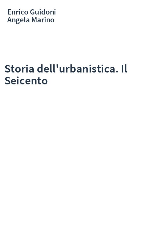 Storia dell'urbanistica. Il Seicento
