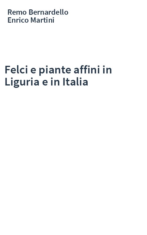 Felci e piante affini in Liguria e in Italia