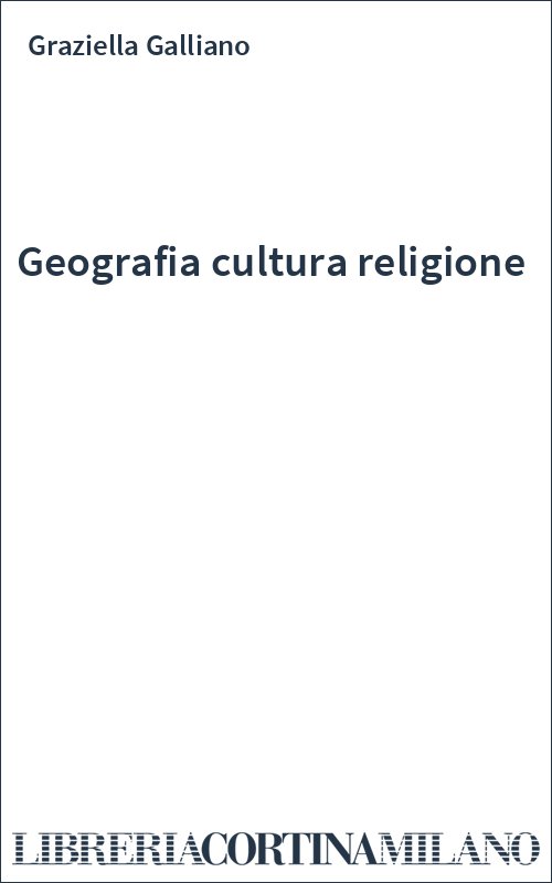 Geografia cultura religione