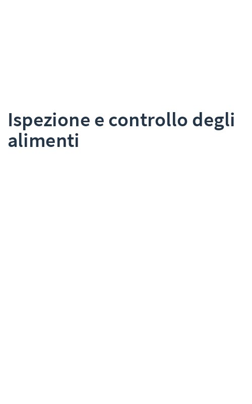 Ispezione e controllo degli alimenti