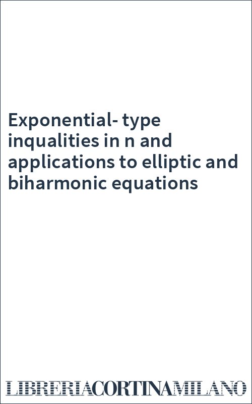 Exponential-type inqualities in n and applications to elliptic and biharmonic equations