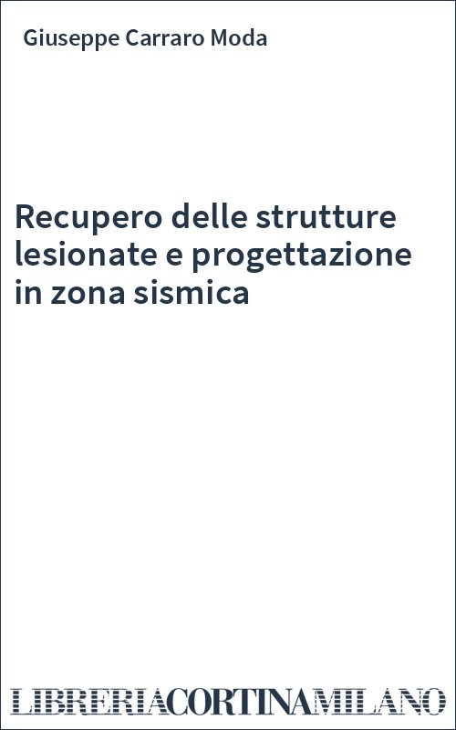 Recupero delle strutture lesionate e progettazione in zona sismica
