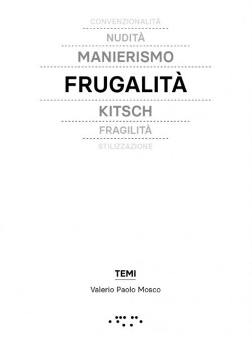 Frugalità. In architettura