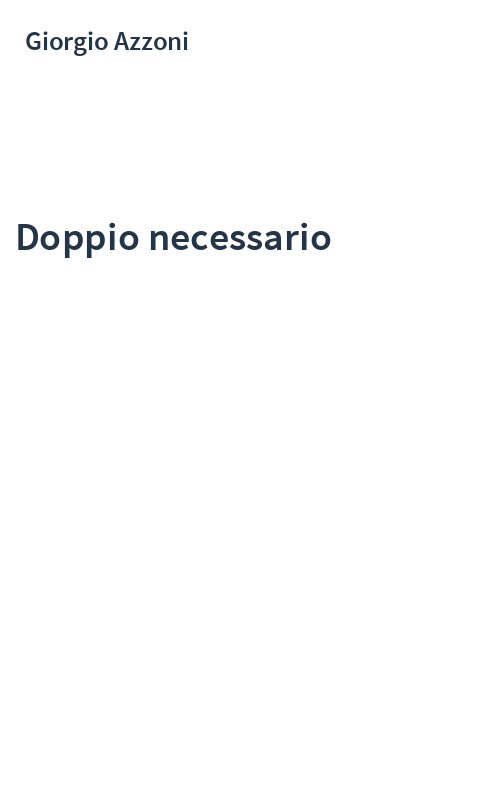 Doppio necessario