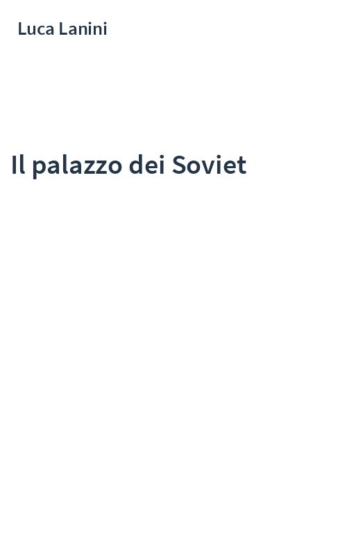 Il palazzo dei Soviet