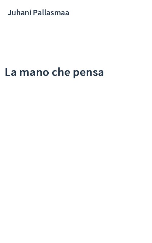 La mano che pensa