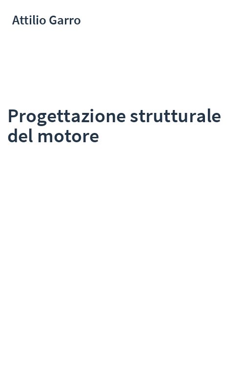 Progettazione strutturale del motore