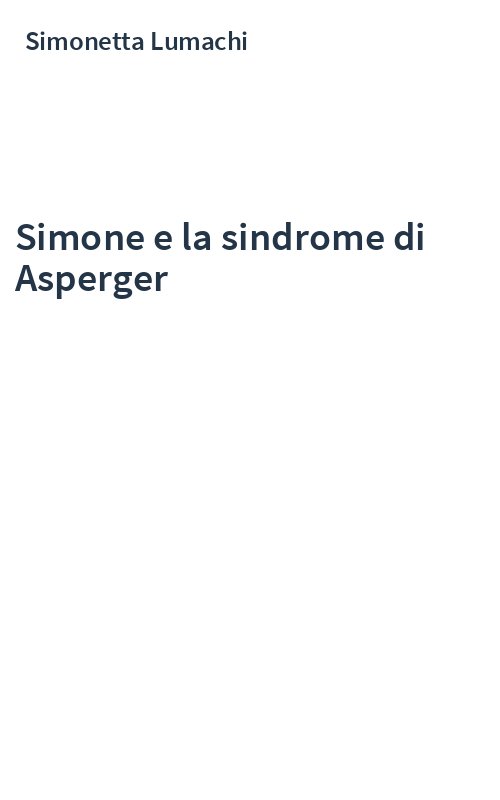 Simone e la sindrome di Asperger