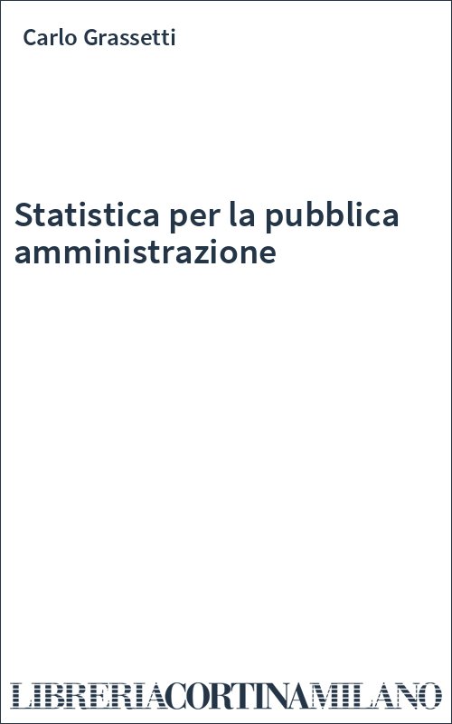 Statistica per la pubblica amministrazione