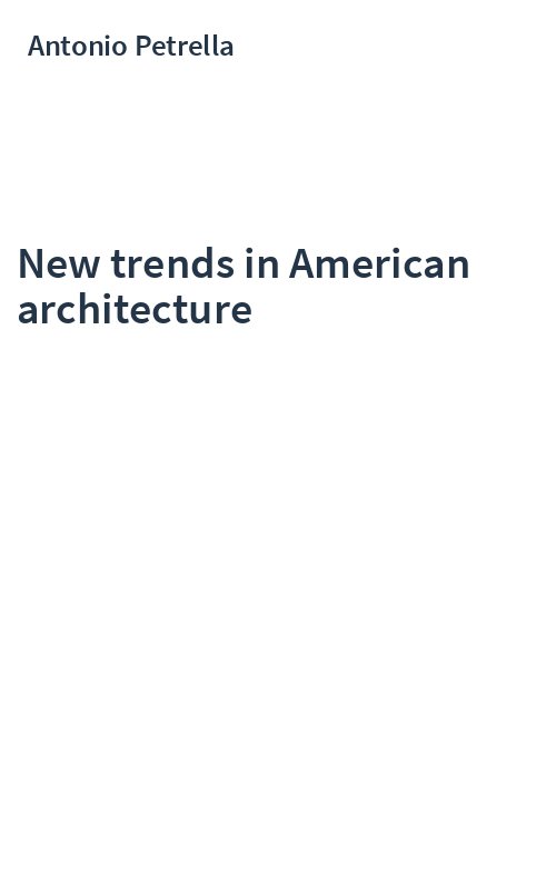 New trends in American architecture