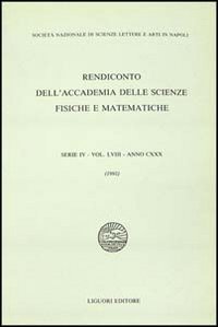 Rendiconto dell'Accademia delle scienze fisiche e matematiche. Serie IV