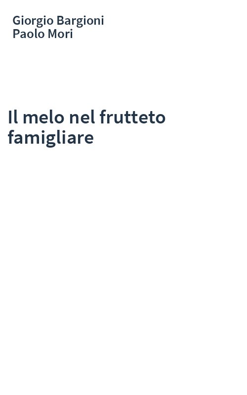 Il melo nel frutteto famigliare