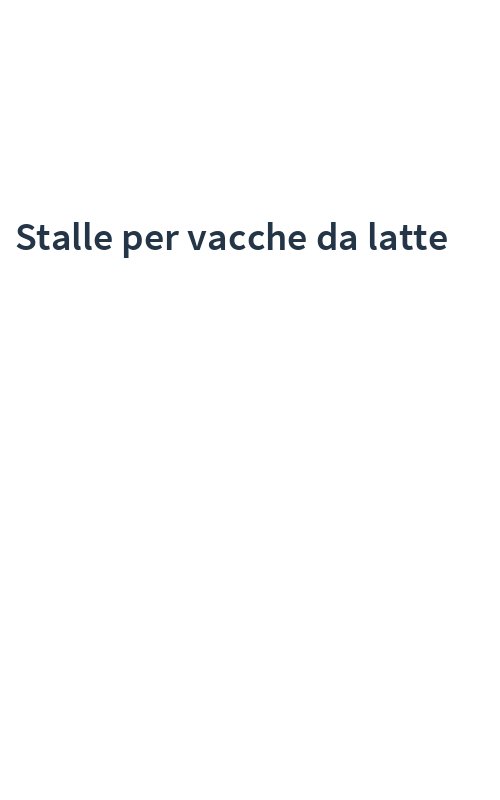 Stalle per vacche da latte