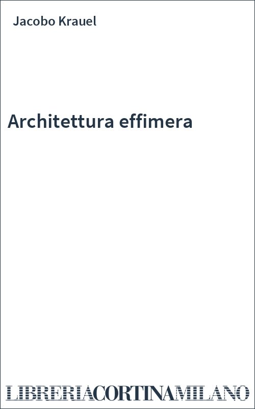 Architettura effimera