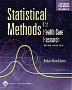 Statistical methods for health care research (Enclosed CD ROM)
