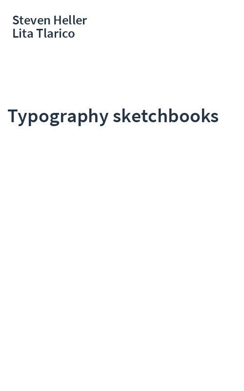 Typography sketchbooks