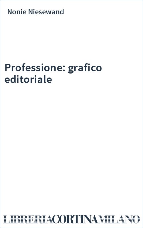 Professione: grafico editoriale