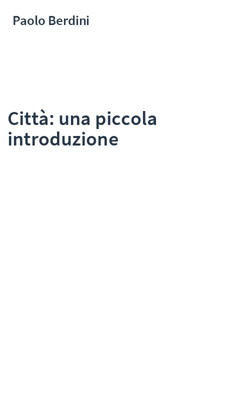 Città: una piccola introduzione
