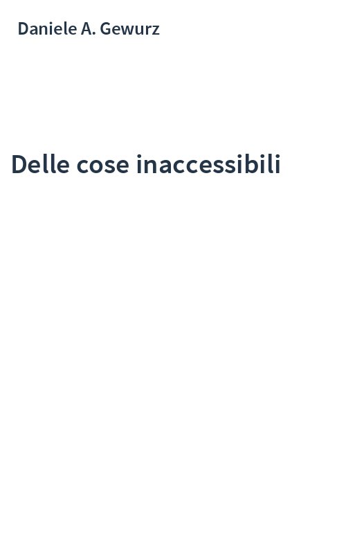 Delle cose inaccessibili