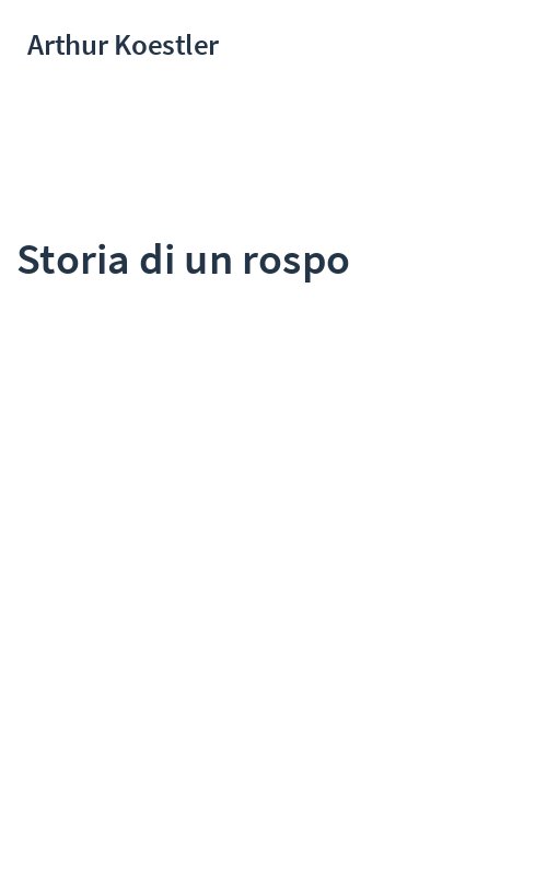 Storia di un rospo