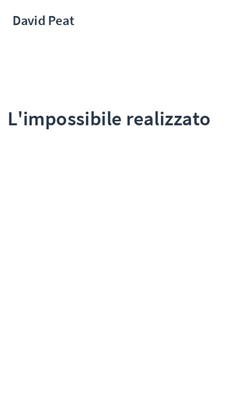 L'impossibile realizzato