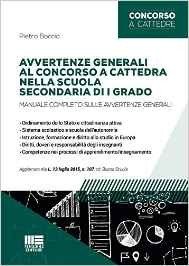 Avvertenze generali al concorso a cattedra nella scuola secondaria di I grado