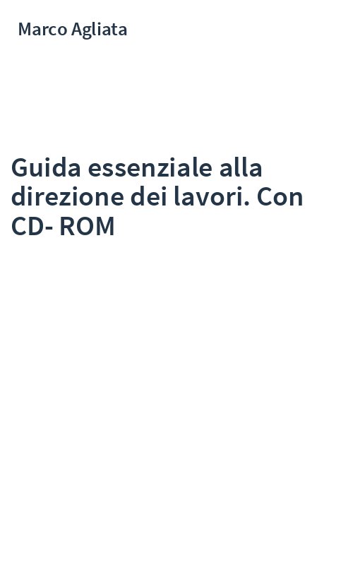 Guida essenziale alla direzione dei lavori. Con CD-ROM