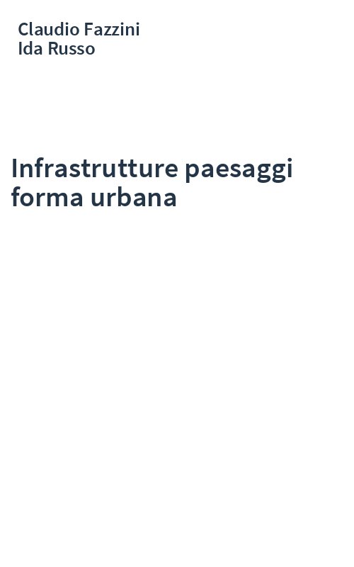 Infrastrutture paesaggi forma urbana