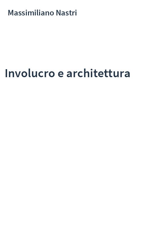 Involucro e architettura