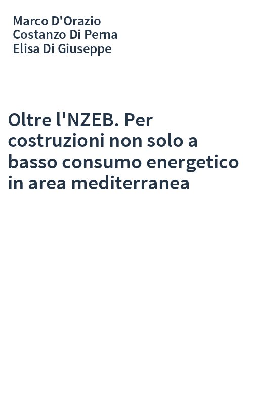 Oltre l'NZEB. Per costruzioni non solo a basso consumo energetico in area mediterranea