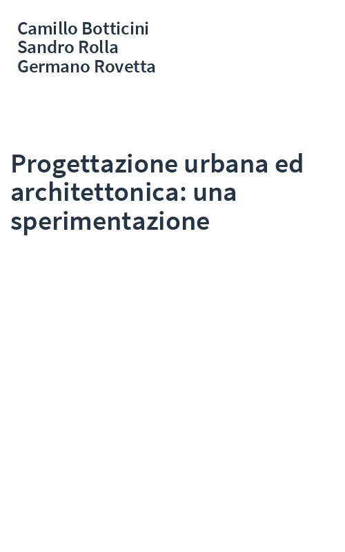 Progettazione urbana ed architettonica: una sperimentazione