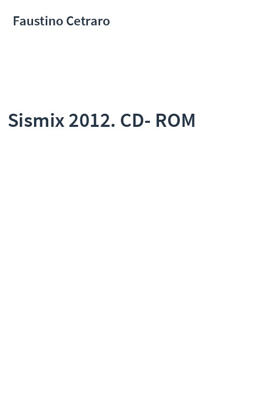 Sismix 2012. CD-ROM