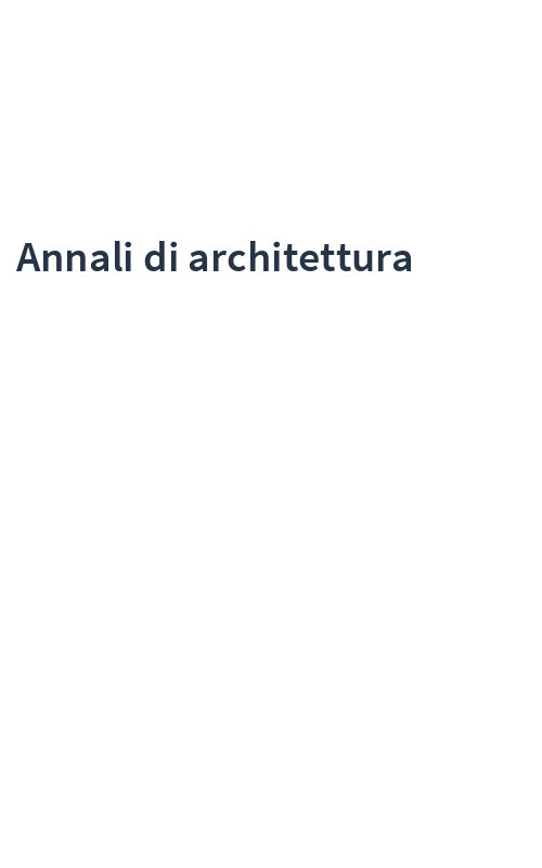 Annali di architettura