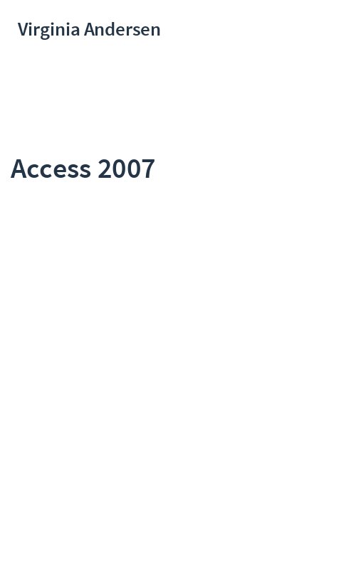 Access 2007