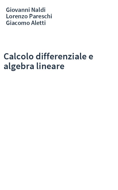 Calcolo differenziale e algebra lineare