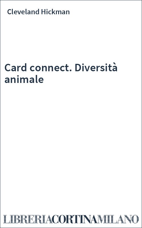Card connect. Diversità animale