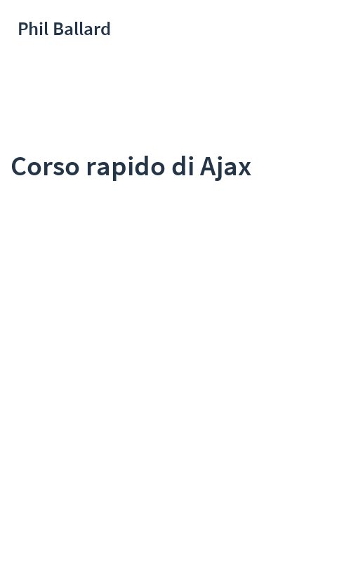 Corso rapido di Ajax