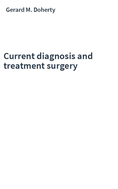 Current diagnosis and treatment surgery
