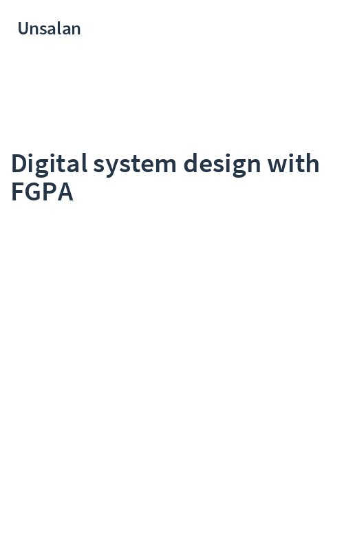 Digital system design with FGPA
