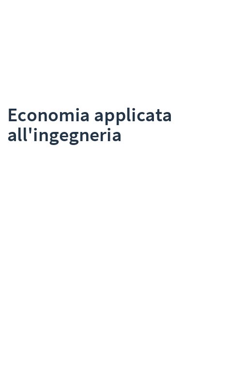 Economia applicata all'ingegneria