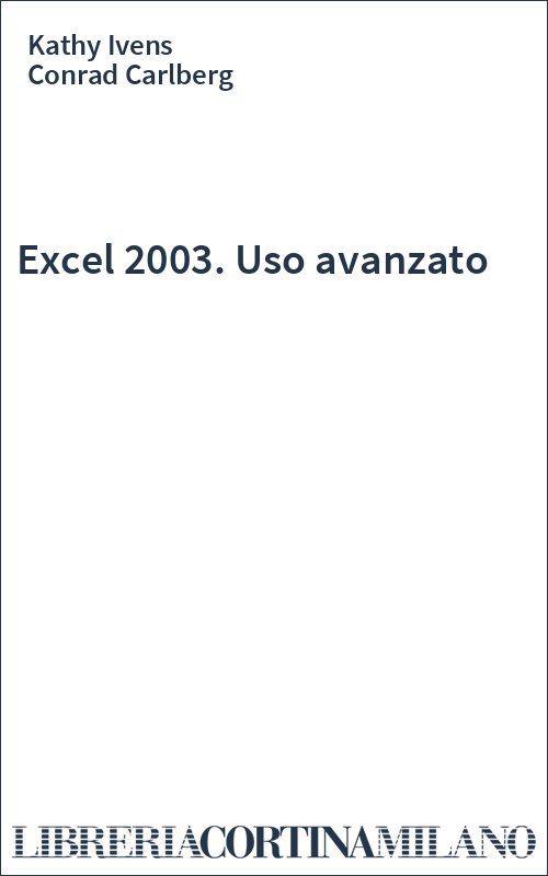 Excel 2003. Uso avanzato