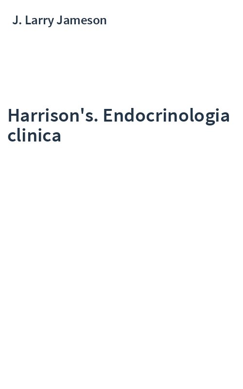 Harrison's. Endocrinologia clinica