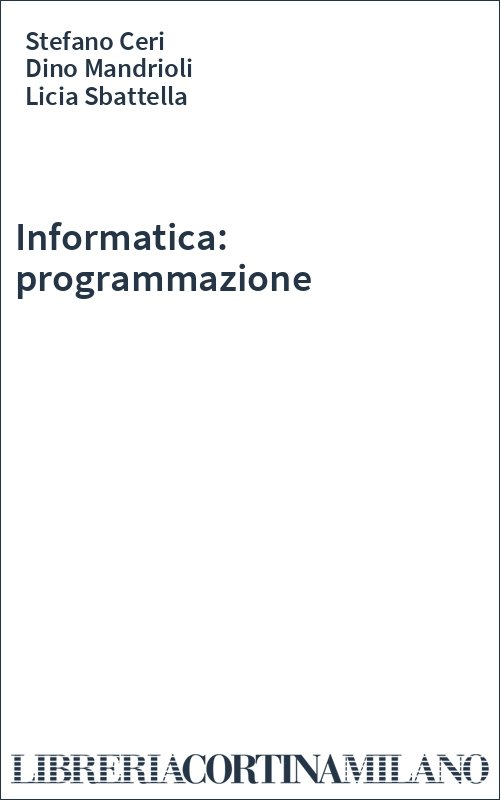 Informatica: programmazione