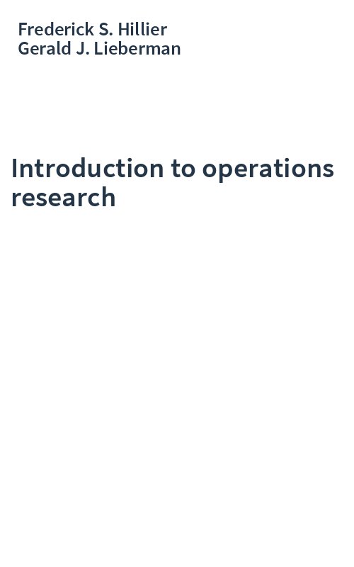 Introduction to operations research