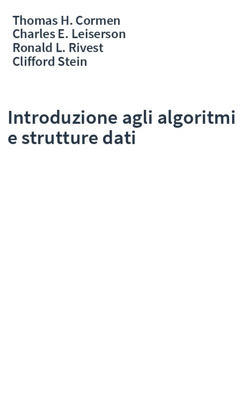 Introduzione agli algoritmi e strutture dati