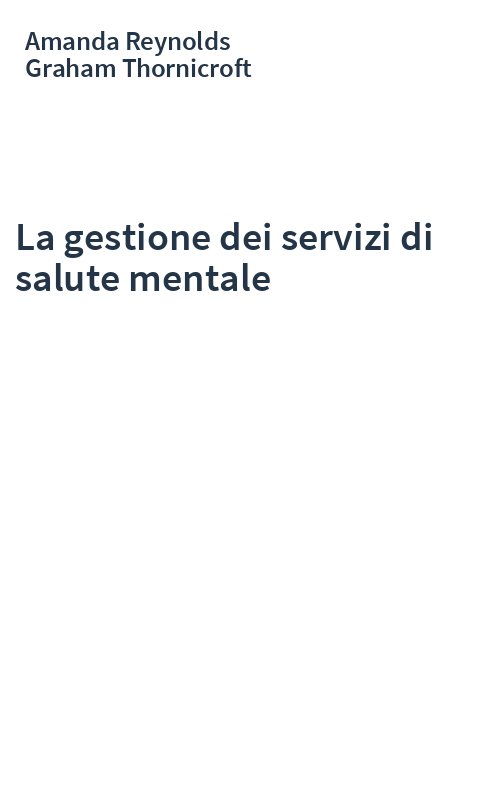 La gestione dei servizi di salute mentale
